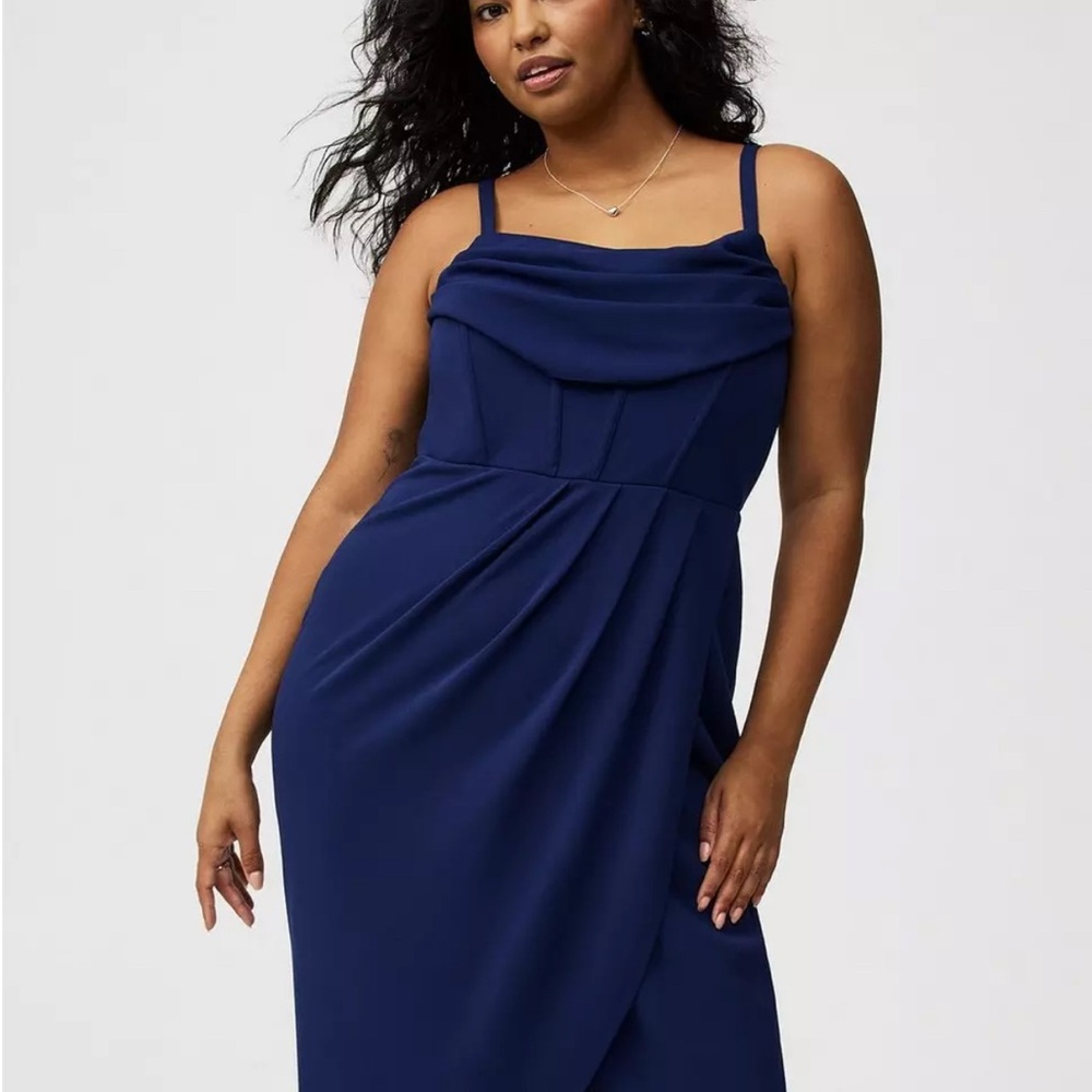Torrid Tulip Helm Bustier Midi Dress